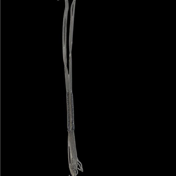 STELLA & DOT TESSA SILVER TASSEL NECKLACE - Picture 3 of 8